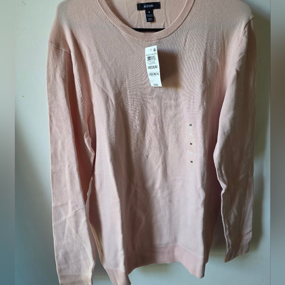 Alfani Men's Blush Crewneck Sweater